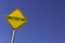 Sweetest Day rd Saturday - yellow sign with blue sky background