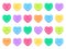 Sweetheart candy. Sweet heart candies, sweets valentines and conversation love hearts candies flat vector illustration