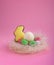 Sweets for celebrate Easter. Candies in shape of easter bunny