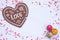 Sweets, chocolate, heart, background