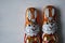 Sweets holiday chocolate decorative rabbits white background