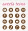 Sweets icons.vector icon set.
