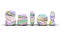 Sweets multi-colored discount Sale word. On a white isolate background