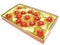 Sweets in red envelopment in gold box