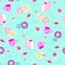 Sweets Seamless Repeat Pattern Vector