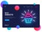 Sweets Shop design template vector. Candy Shop web banner interface, Neon sign, modern trend design, neon style web