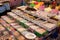 Sweets and spices sold at the market