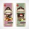 Sweets vintage banners vertical