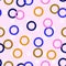 Sweety colorful circle geometric on stripe polka dots