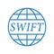 Swift icon. International payment technology.