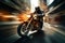 Swift Motorcycle speeding. Generate Ai