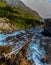 Swiftcurrent Falls Flowing Down Swiftcurrent Creek