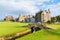 The Swilcan Bridge, or Swilken Bridge, a famous small stone bridge spanning the Swilcan Burn in St Andrews Links golf course,