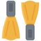 Swim fins icon, Summer vacation related vector