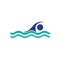 Swim logo template