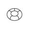 Swim ring line icon