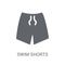swim shorts icon. Trendy swim shorts logo concept on white background from Clothes collection