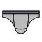 Swim trunks icon, Summer vacation related vector