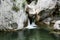 Swiming spot in a  mountain river in the famous national park Paklenica in Croatia