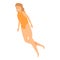 Swimmer girl icon cartoon vector. Swim pool