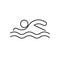 Swimmer icon. Beach and vacation icon vector illustration