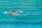 swimmer in lane pool, woman in water