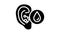 swimmers ear glyph icon animation