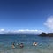 Swimmers at Kaanapali beach on Maui