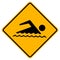 Swimming Area Allowed Symbol Sign,Vector Illustration, Isolate On White Background Label. EPS10