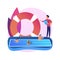 Swimming classes vector concept metaphor