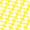 Swimming fish yellow background seamless pattern