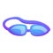 Swimming goggles icon, cartoon style
