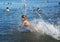 Swimming in lake Kinneret