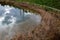 swimming lake landscaped coastal zone of shallow water and a deeper