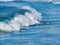 Swimming in Large Waves, Bondi Beach, Australia