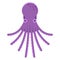 Swimming Octopus Vector Icon