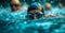 Swimming, Olympic sport, sports pool, swimmer - AI generated image