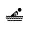 Swimming person icon. Trendy Swimming person logo concept on white background from Summer collection