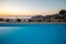 Swimming pool on the Amalfi Coast with views of the Gulf of Naples and Vesuvius