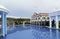 Swimming pool and architecture of an exclusive resort in Varadero