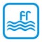 Swimming pool, blue pictogram, web icon