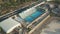 Swimming Pool close to Freeway in Malta, Aerial Wide View Establosher