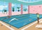 Swimming Pool Flat Illustration