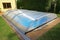 Swimming pool, garden, roof, shelter