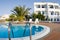 Swimming pool greek islands santorini
