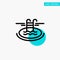 Swimming, Pool, Hotel, Serves turquoise highlight circle point Vector icon