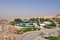 Swimming pool in hotel with view of mountains