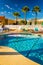 Swimming pool at a hotel in Vilano Beach, Florida.