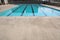 Swimming pool with lanes