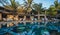 Swimming pool of luxury seaside resort